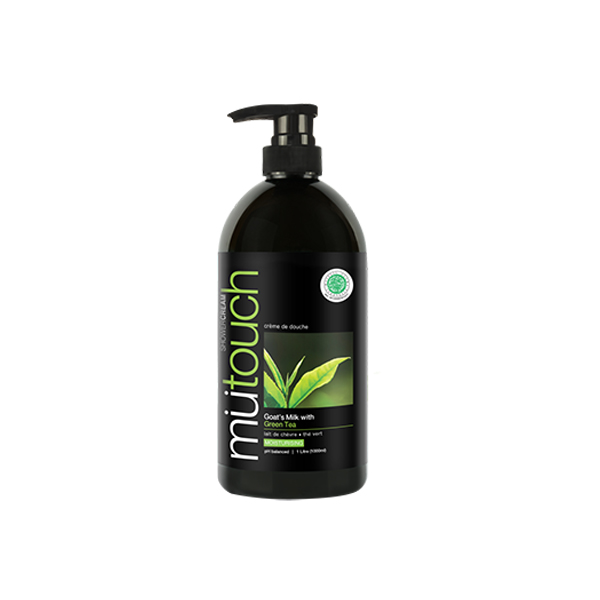 Mutouch Goats Milk Shower Cream - Green Tea - 1000ml