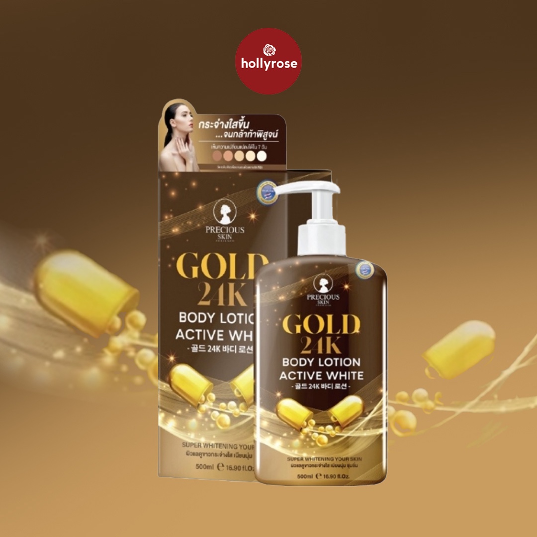 Precious Skin Gold 24K Body Lotion Active White - 500ml